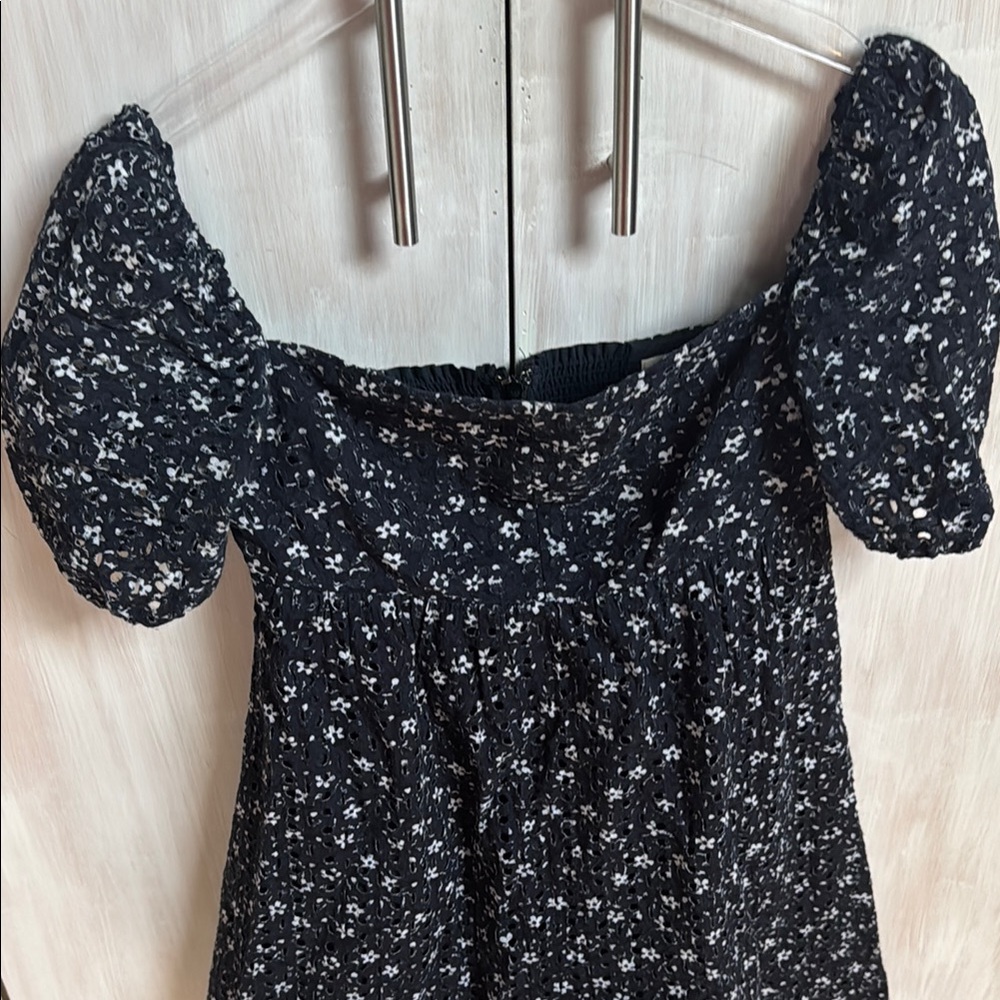 Maeve Floral Navy and White Women’s baby doll dress